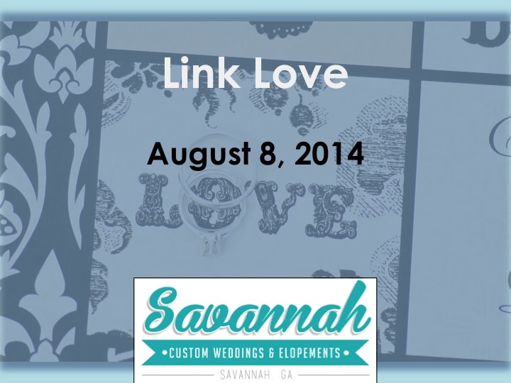 Link Love for Savannah Weddings