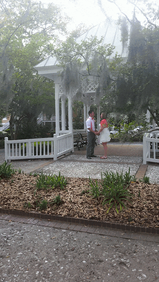 Wedding in Savannah, Crawford Square