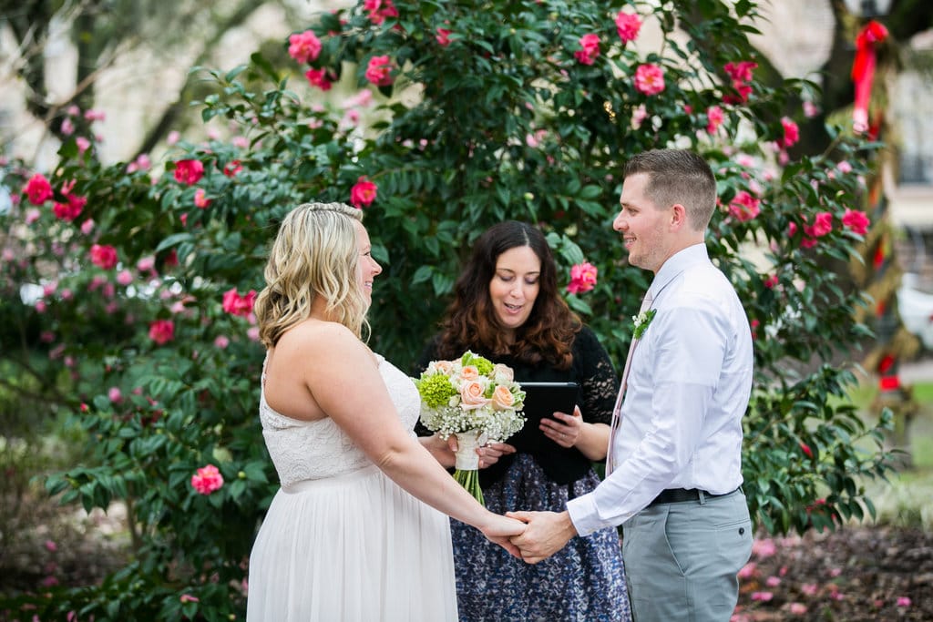 Wedding Ceremony in Chatham Square, Savannah GA