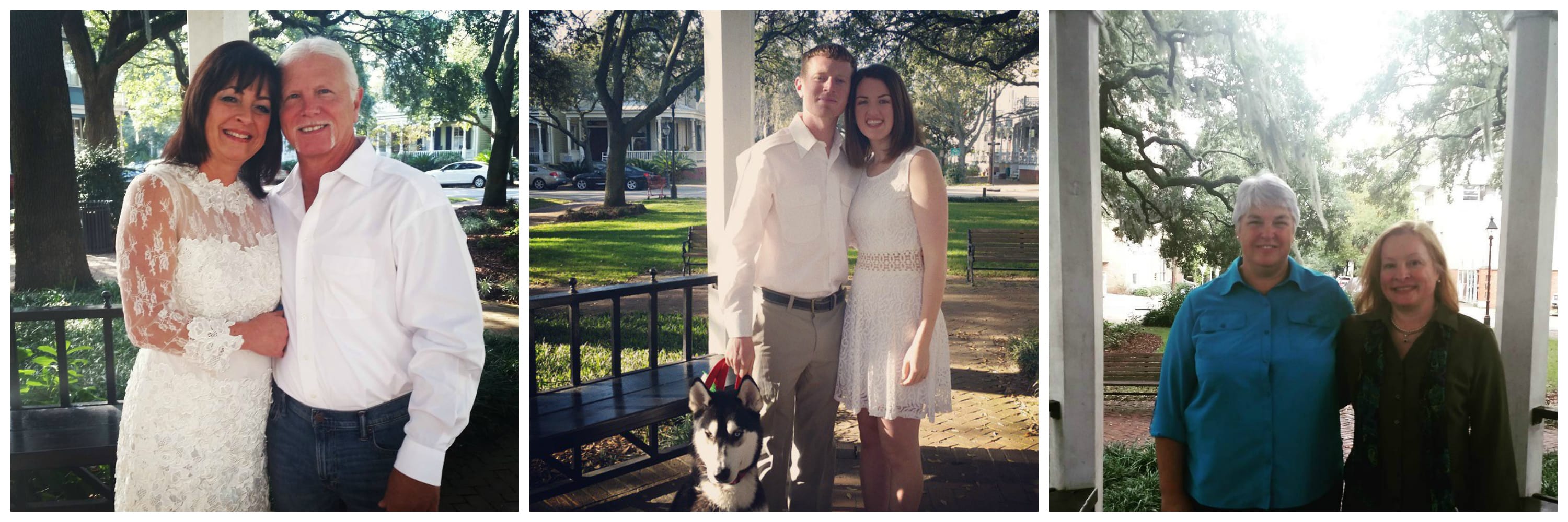 Elopements in Whitfield Square in Savannah GA