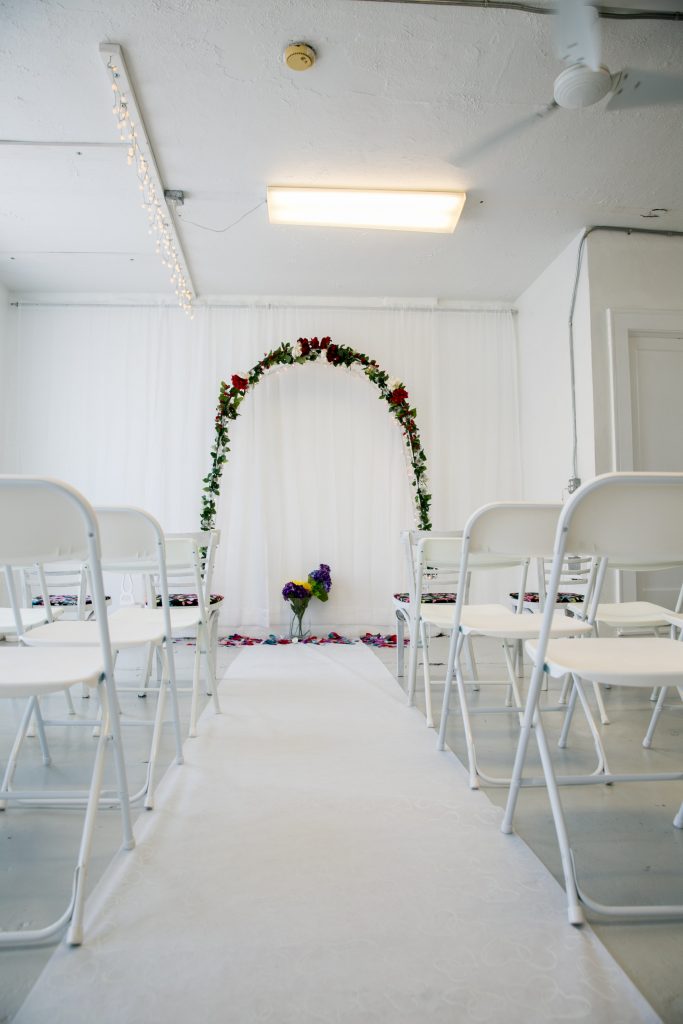 Lighted Wedding Arch in Savannah