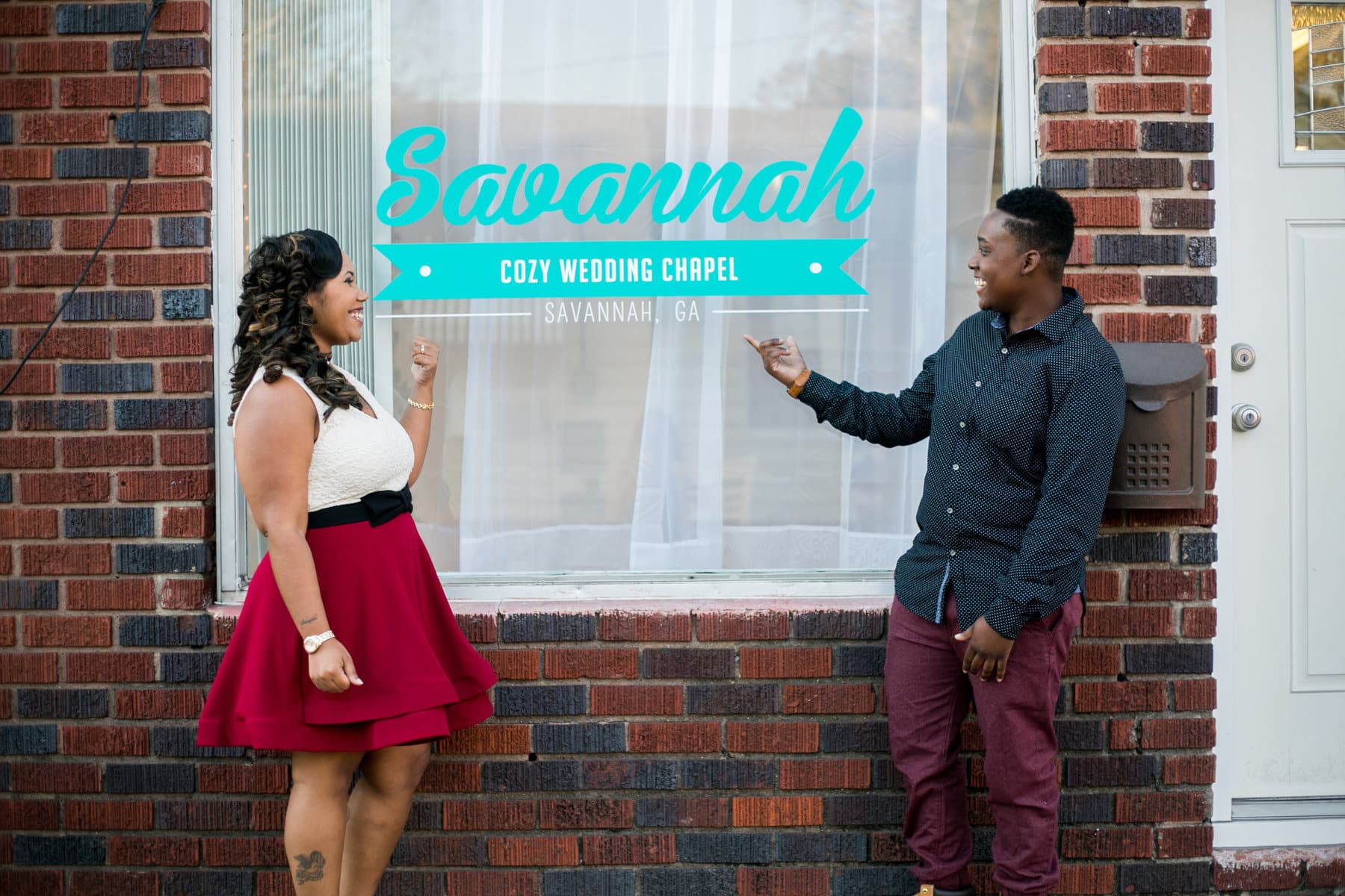 We got married at the Savannah Cozy Chapel!