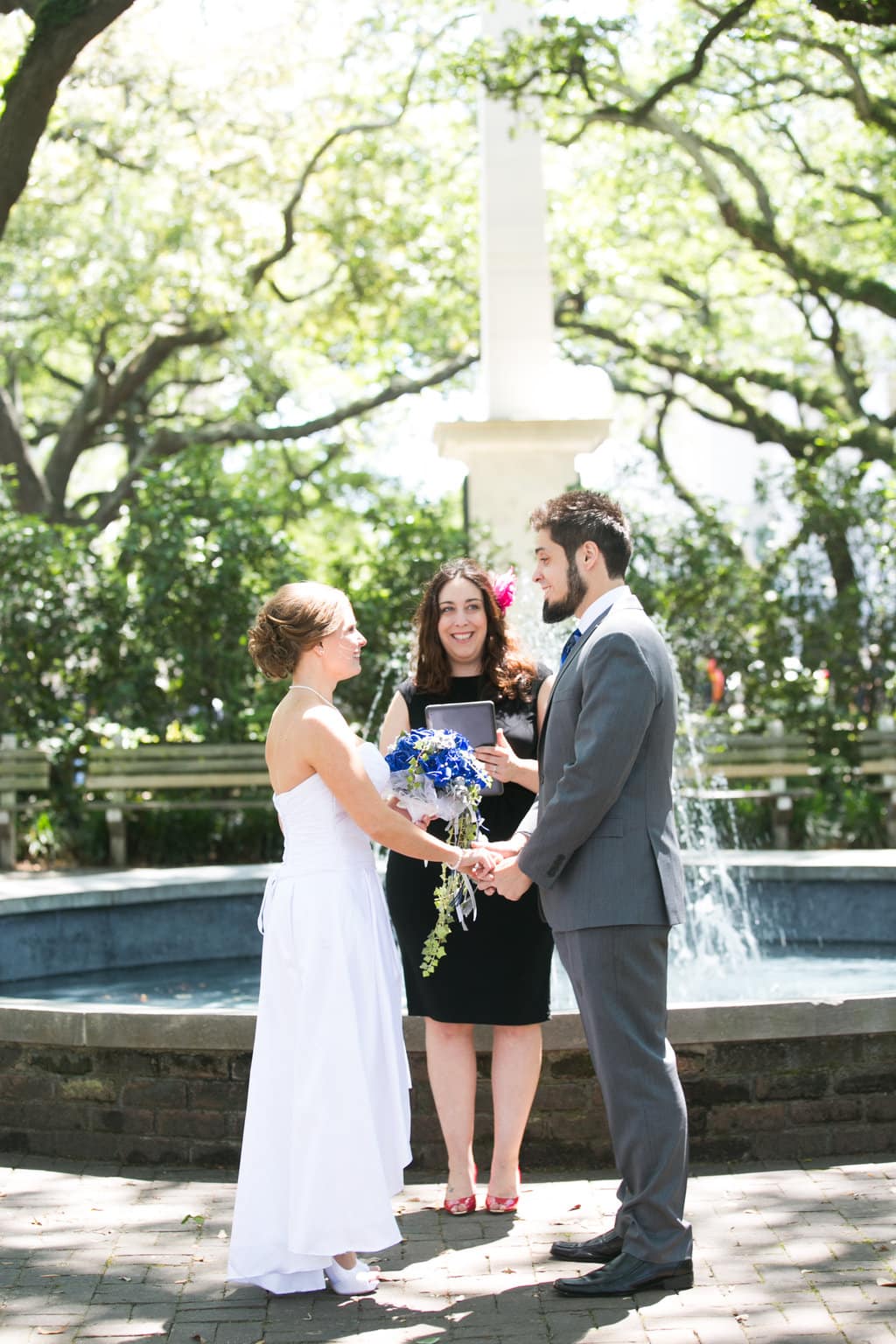 Johnson Square ceremony in Savannah, GA