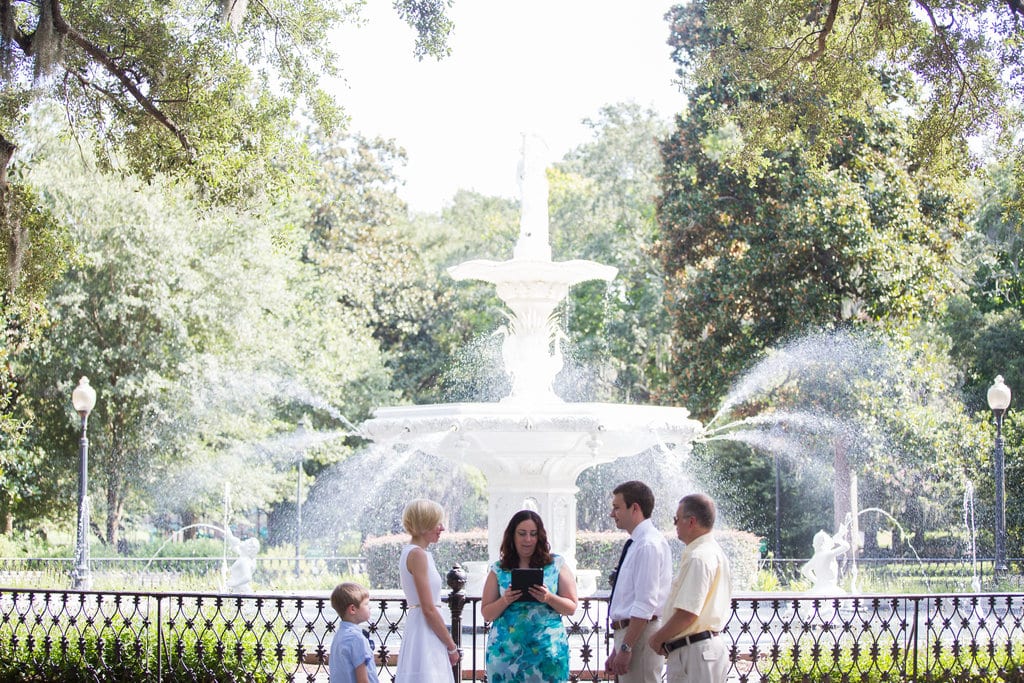 Forsyth Park family wedding