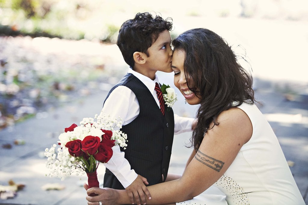 Wedding photography with children in Forsyth Park, GA