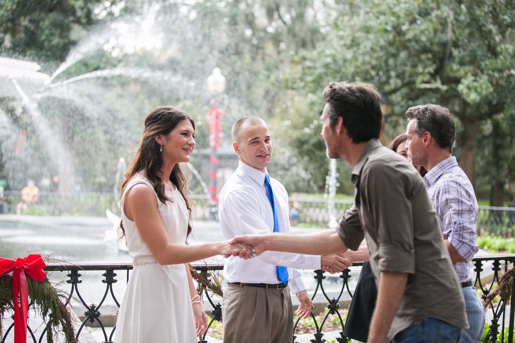 Forsyth Park wedding, Savannah GA