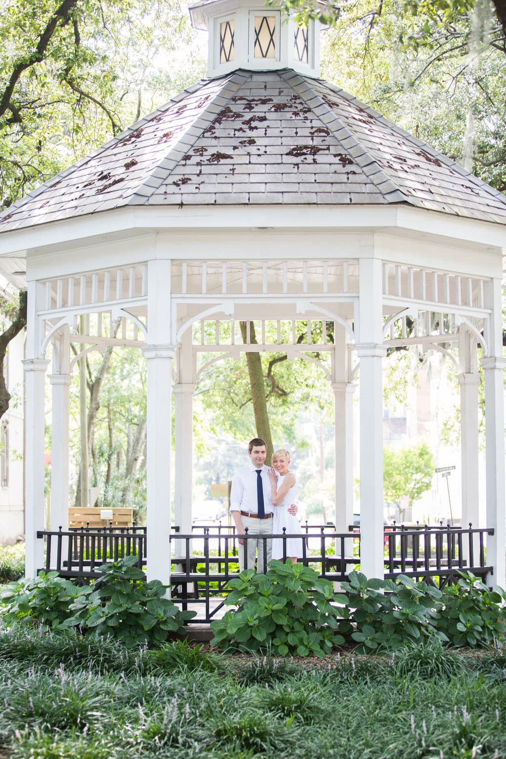 Wedding Photography in Whitfield Square in Savannah