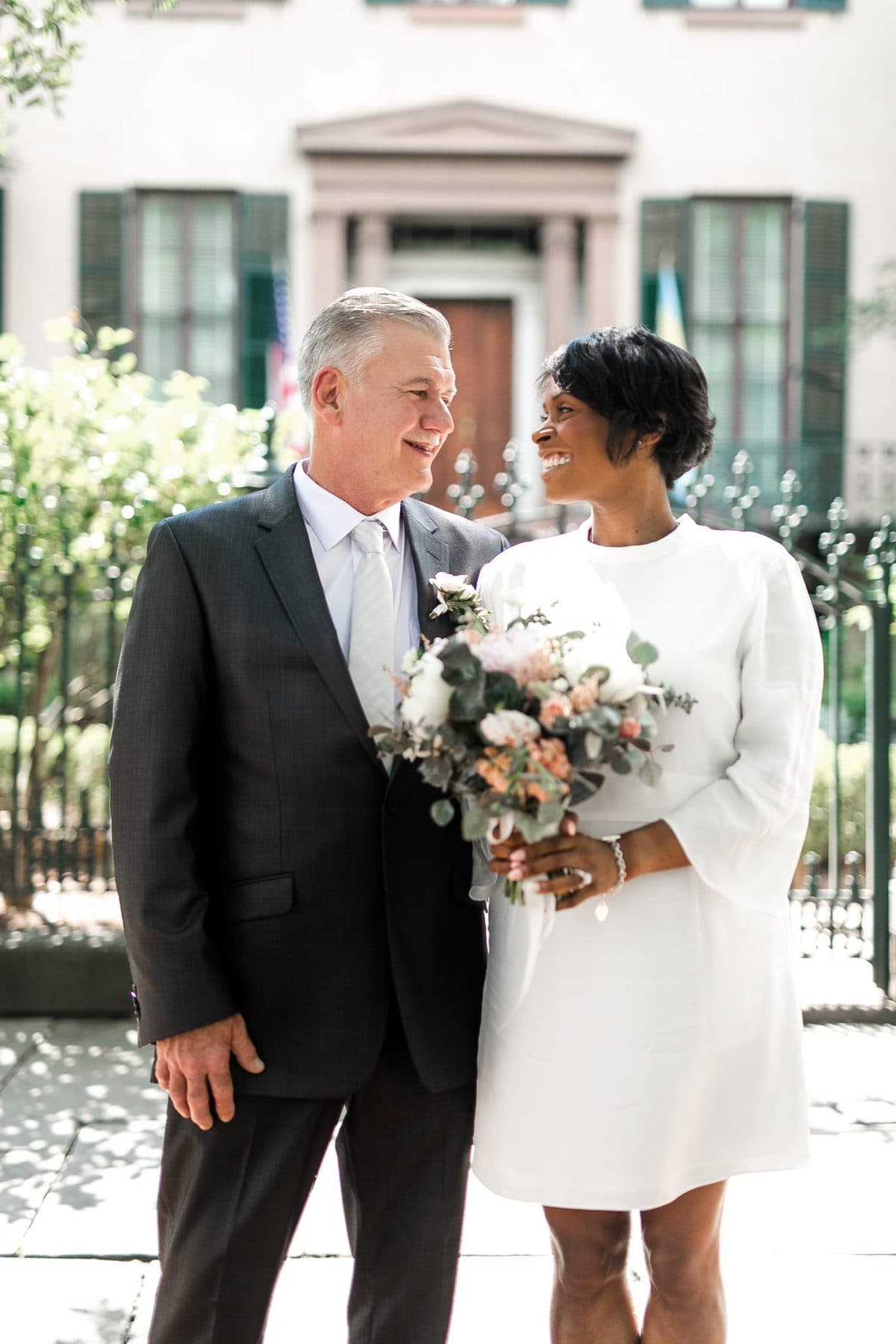 young at heart elopement in savannah