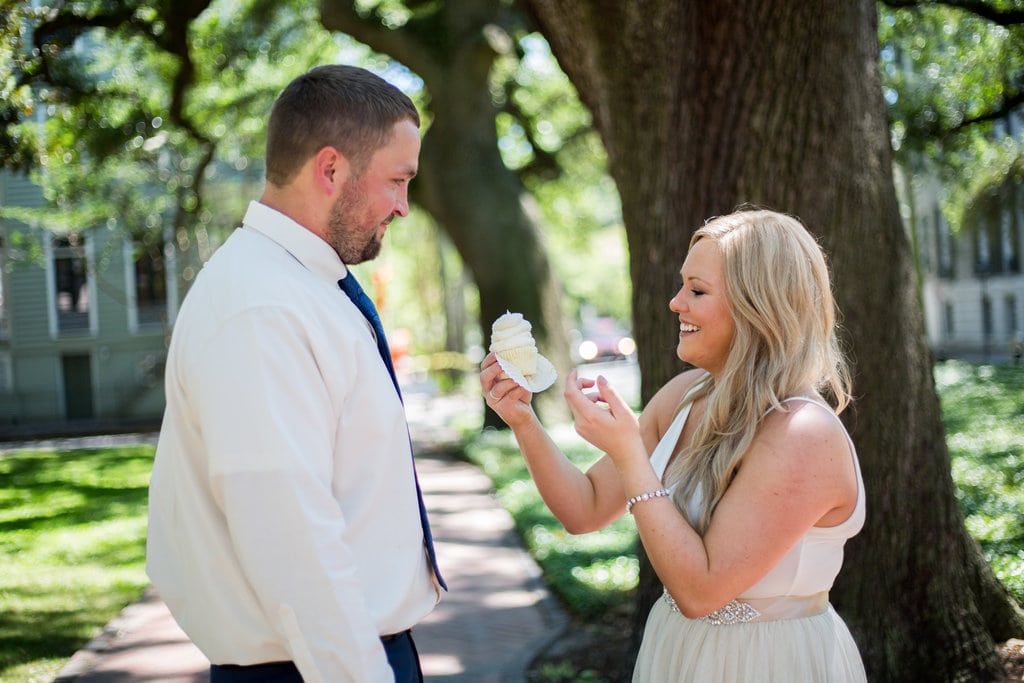 Savannah Elopement in Pulaski Square