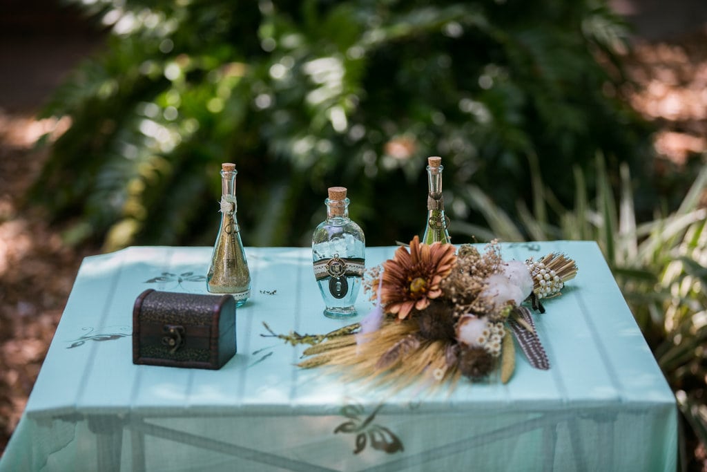 steampunk wedding sand ceremony