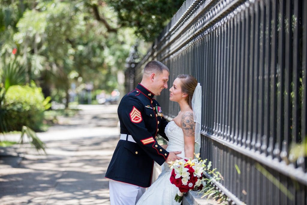 Savannah military wedding