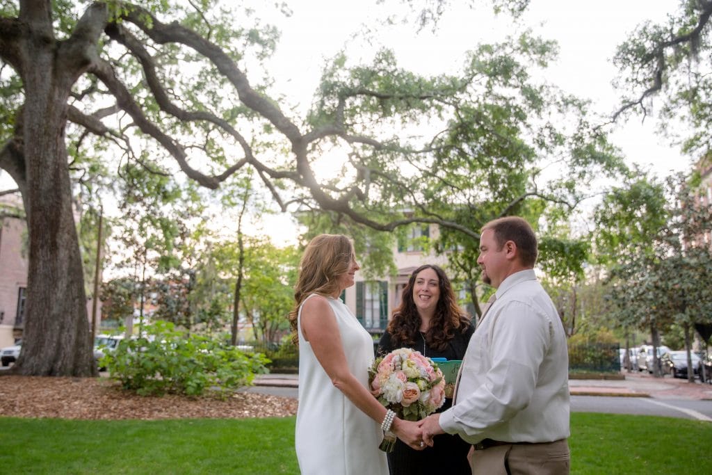 wedding ceremony in lafayette square
