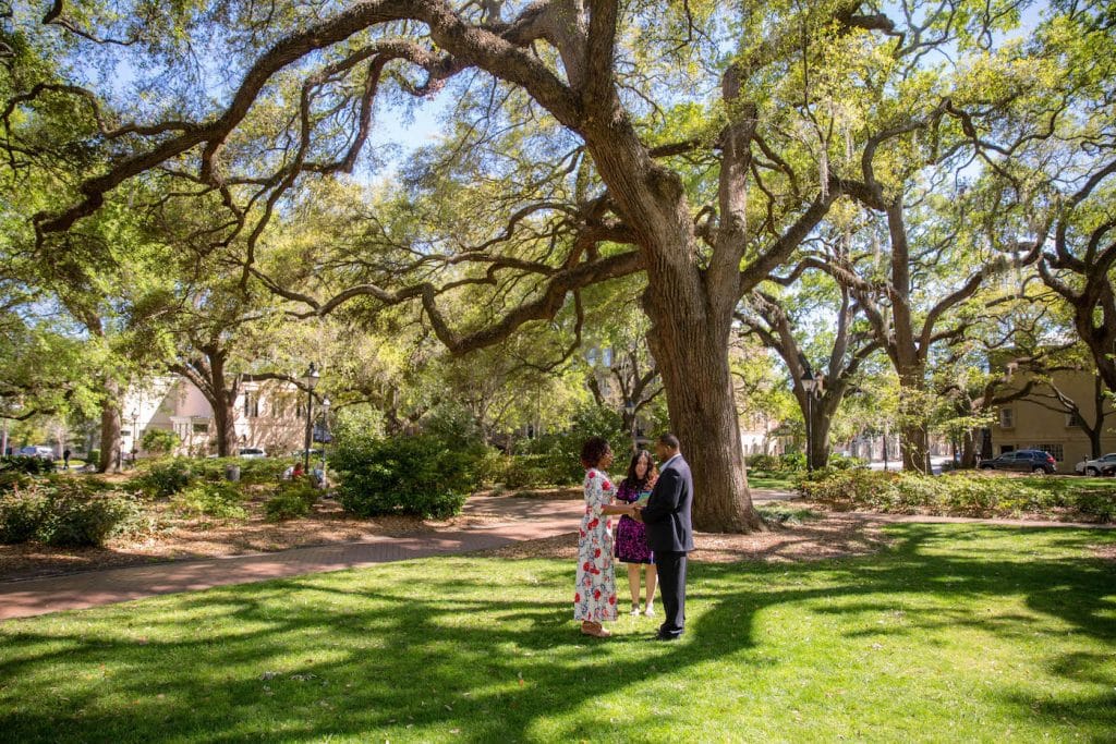 wedding ceremony in chatham square