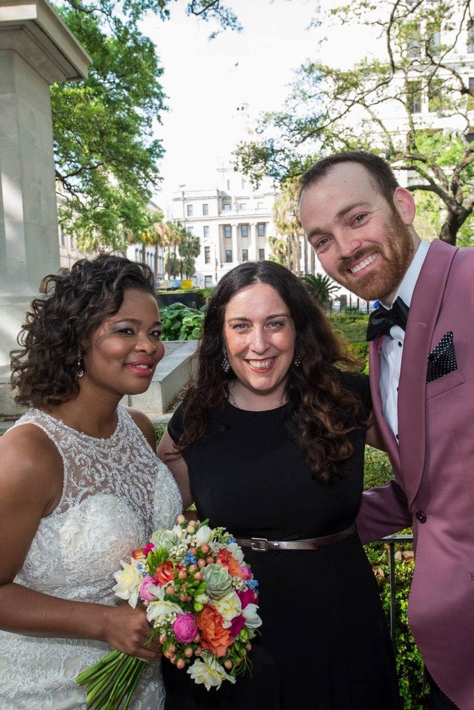 Wedding in Johnson Square savannah