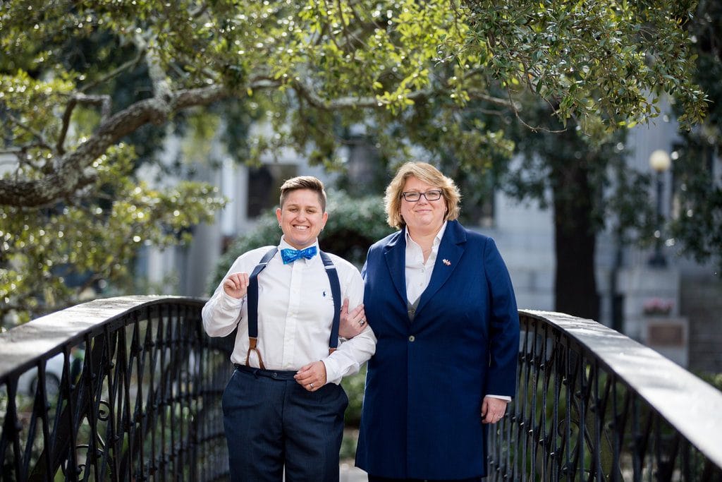 lesbian wedding in Savannah