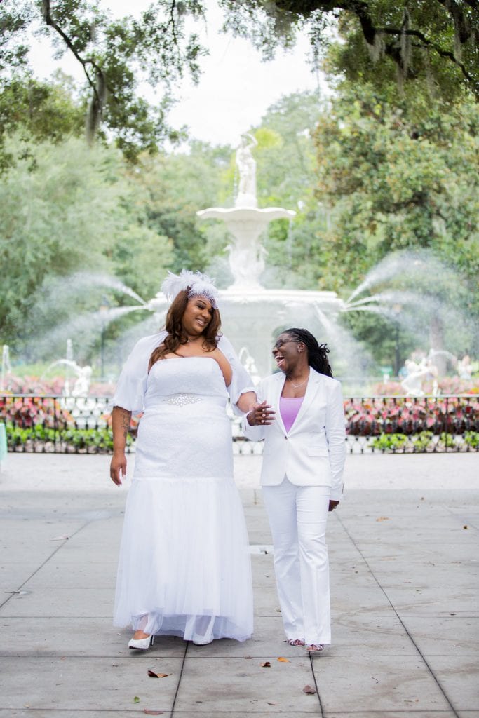 lesbian wedding in Savannah