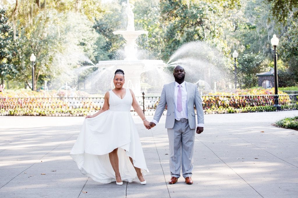 wedding at forsyth park