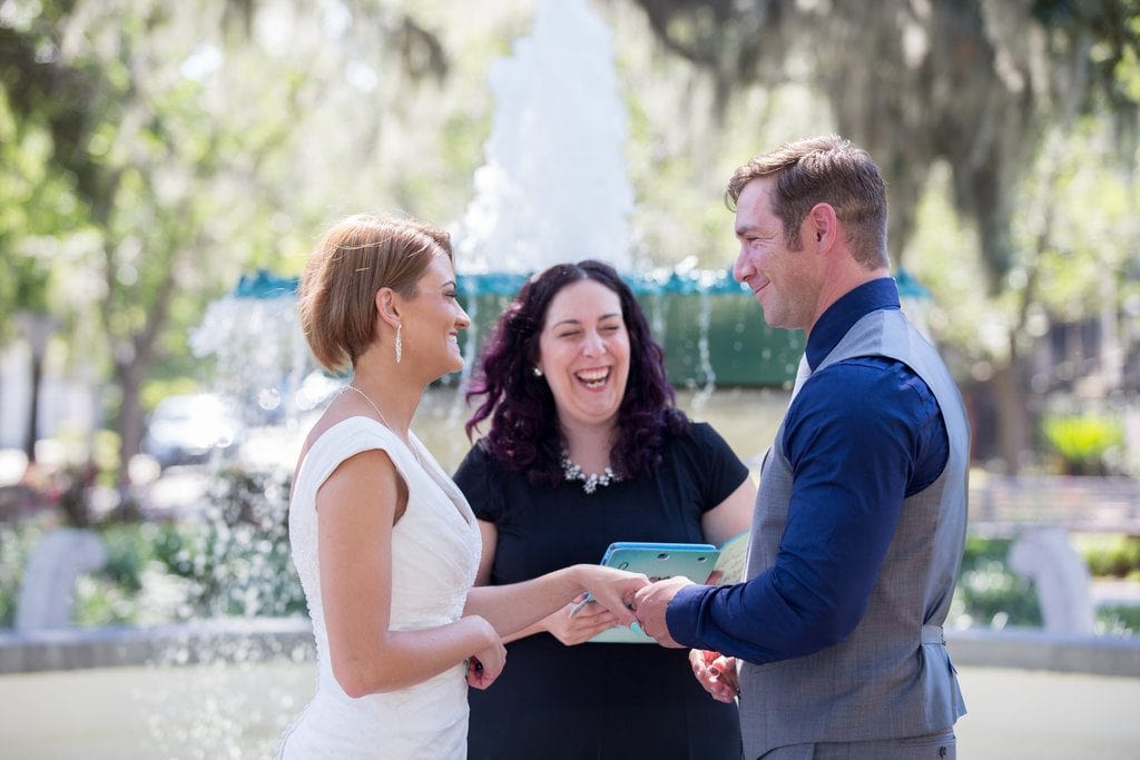 wedding ceremony in orleans square