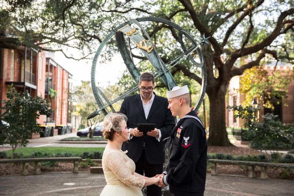 military wedding in Savannah