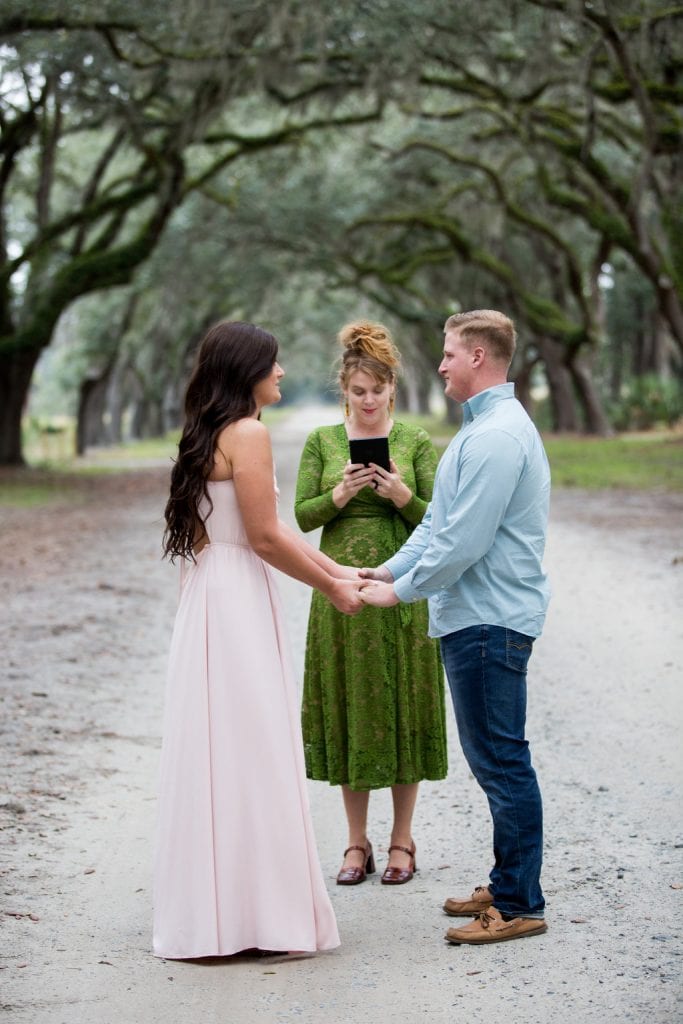 elopement at Wormsloe Historic Site
