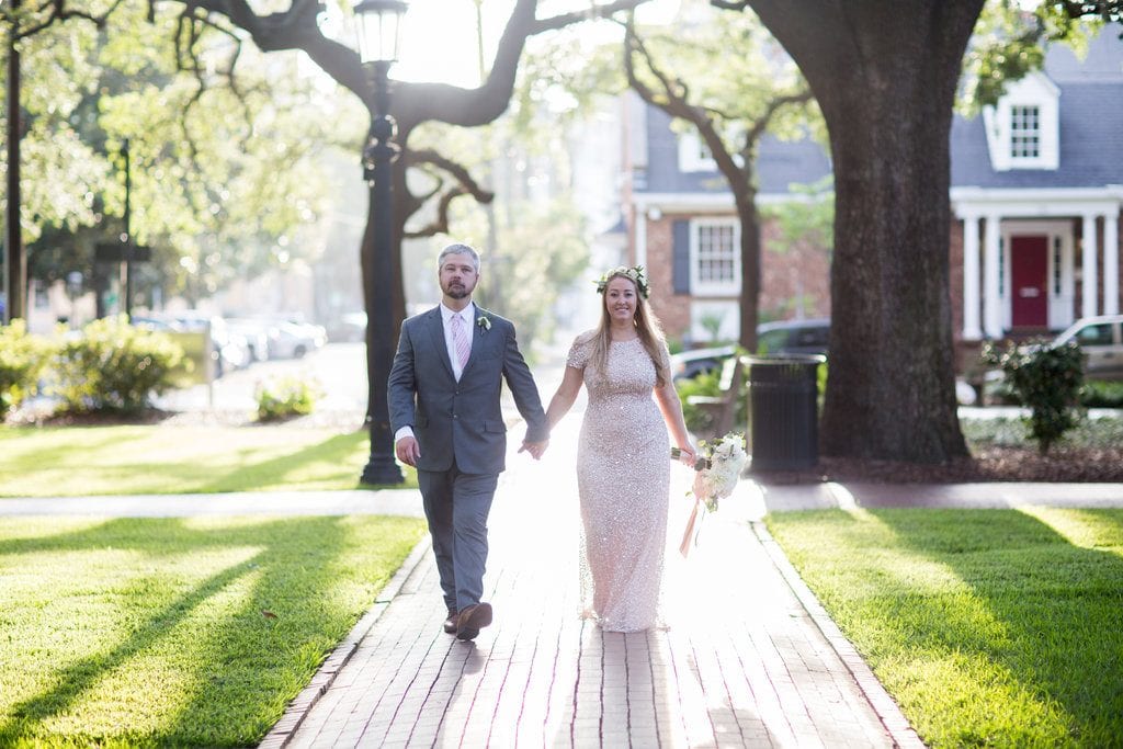 pink wedding dress