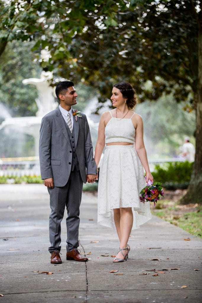 two piece elopement dress.