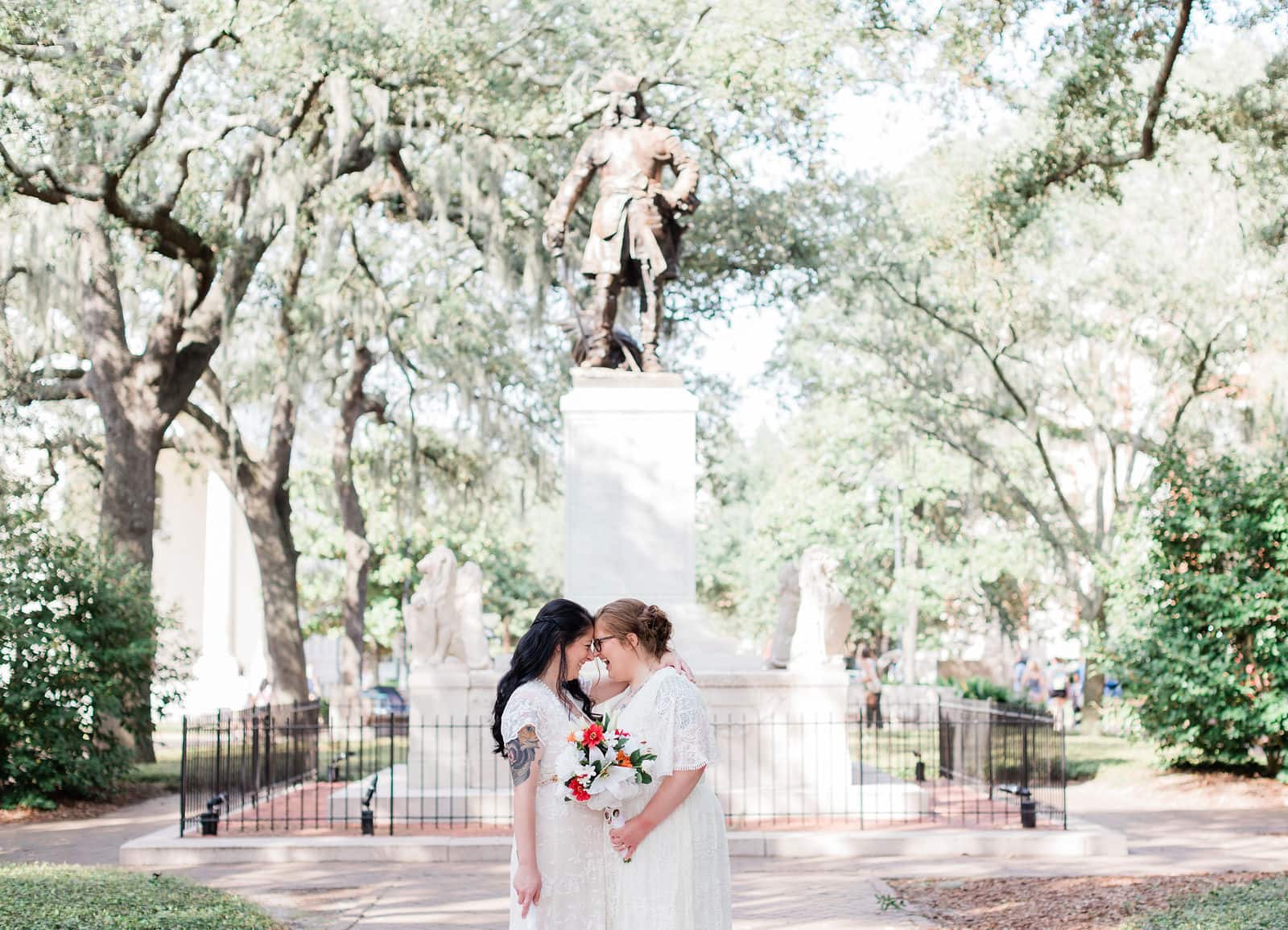 forrest gump chippewa square elopement wedding