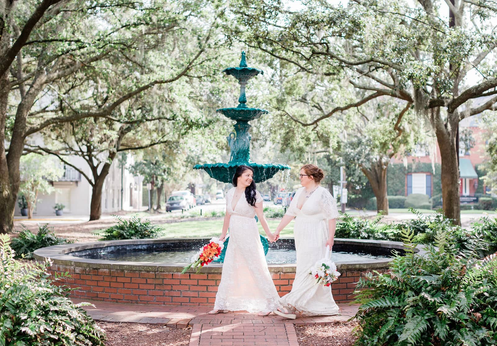 savannah elopement lafayette square